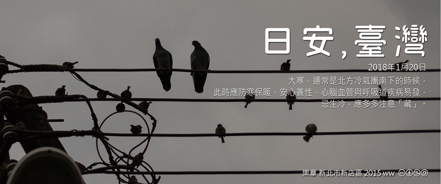 365 日安，臺灣之2018年1月20日